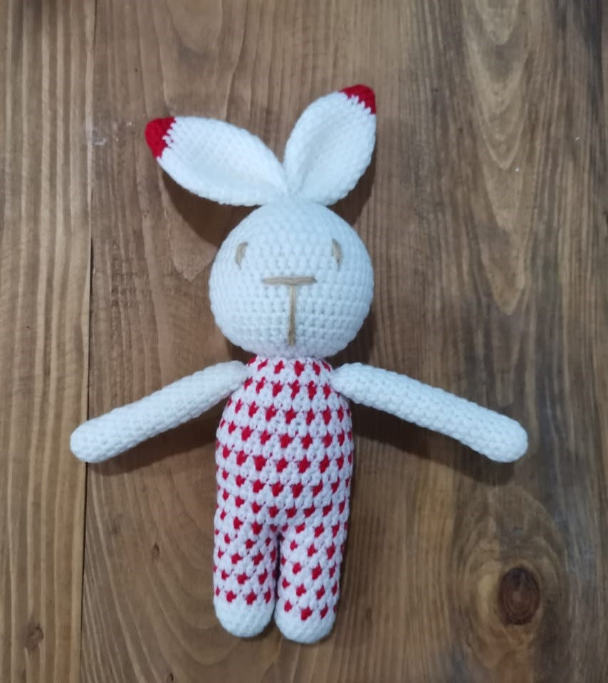 Handmade Cute crochet Bunny Toy- Short Rabbit