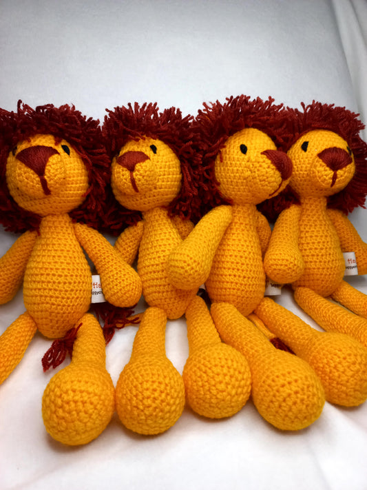 Handmade Cute Crochet Lion - Amigurumi stuffed animal toy