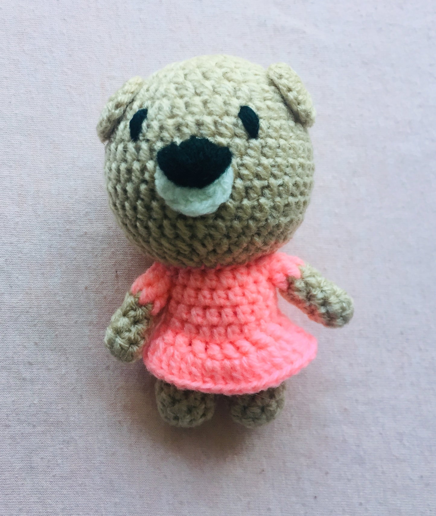 Handmade Cute crochet Small Teddy- Amigurumi stuffed animal