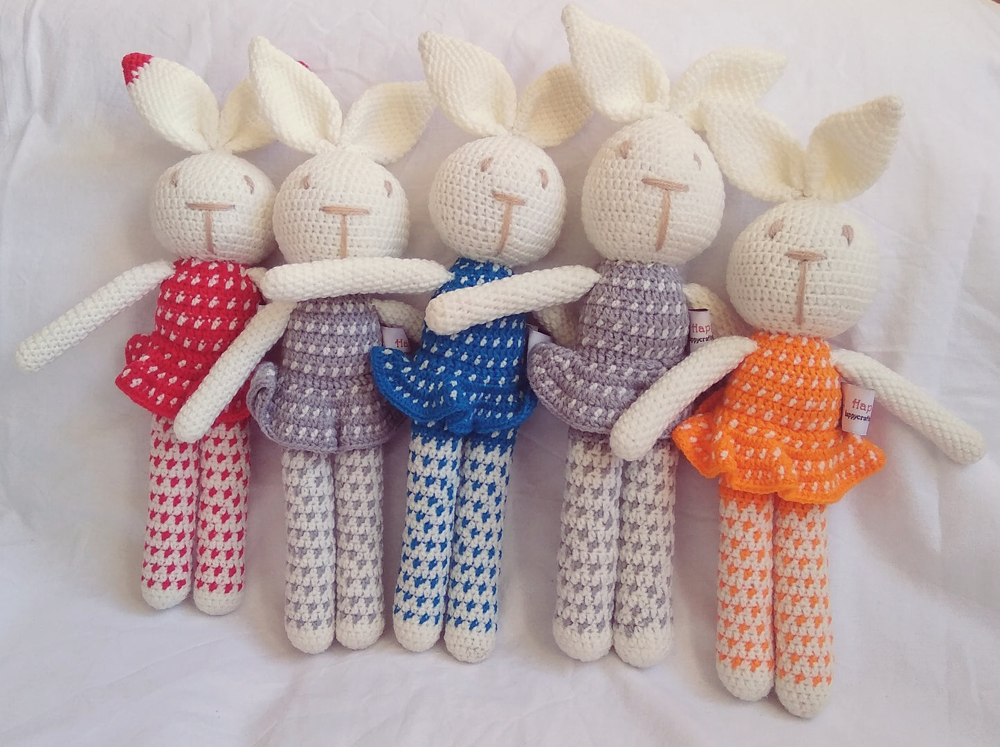 Handmade Cute Crochet Tall Rabbit - Amigurumi soft toy Bunny