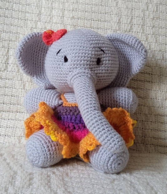 Handmade Crochet Baby Elephant